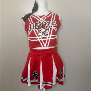 NWT Dolls Kill Satan's Cheerleader Costume